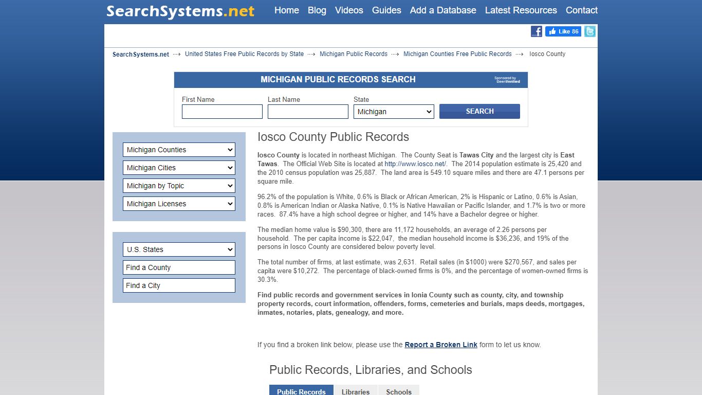 Iosco County Criminal and Public Records